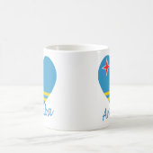 Aruba Flag Heart Koffiemok (Center)