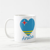 Aruba Flag Heart Koffiemok (Links)