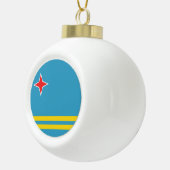 Aruba Flag Keramische Bal Ornament (Rechts)