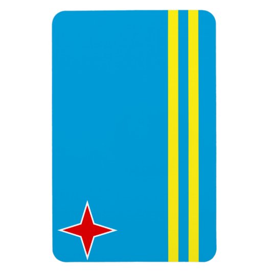 Aruba Flag Magneet (Verticaal)