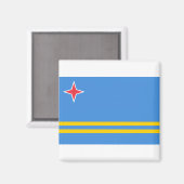 Aruba Flag Magneet (Voorkant / Achterkant)