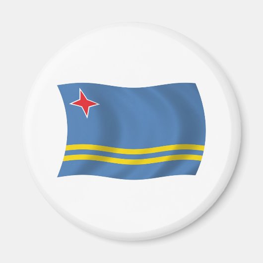 Aruba Flag Magnet (Voorkant)