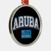 Aruba Flag Metalen Ornament (Rechts)