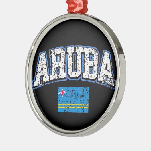 Aruba Flag Metalen Ornament (Links)