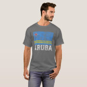 Aruba Flag Pride Roots Land Familie Natio T-shirt (Voorkant volledig)