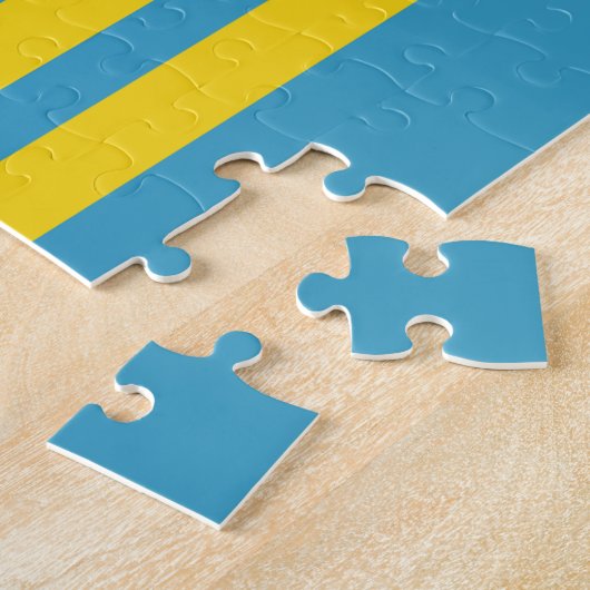 Aruba Flag Puzzle Legpuzzel (Zijkant)