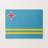 Aruba Flag Puzzle Legpuzzel (Horizontaal)