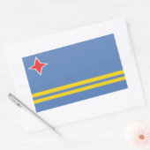 Aruba Flag Rechthoek Stickers (Envelop)