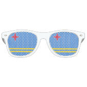 Aruba Flag Retro Zonnebril (Voorkant)