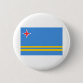 Aruba Flag Ronde Button 5,7 Cm (Voorkant)