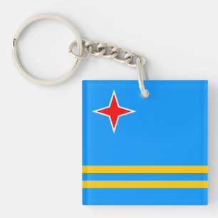 Aruba Flag Sleutelhanger