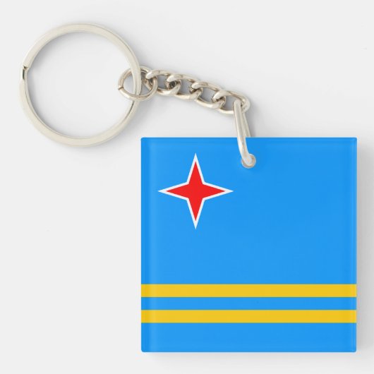 Aruba Flag Sleutelhanger (Voorkant)