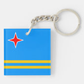 Aruba Flag Sleutelhanger (Achterkant)