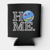 Aruba Flag Smiling House Warmer Blikjeskoeler (Voorkant)