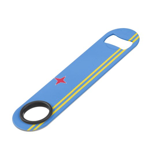 Aruba Flag Speed Flessenopener (Achterkant Gekanteld)