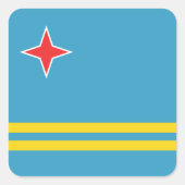 Aruba Flag Sticker (Voorkant)