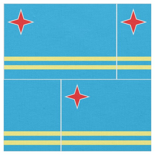 Aruba Flag Stof (Close Up)