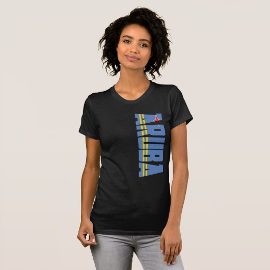 Aruba Flag T-shirt (Voorkant volledig)