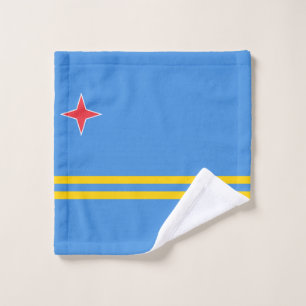 Aruba flag Towel Washandje