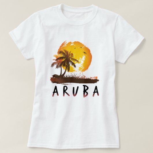 Aruba grunge t-shirt (Design voorkant)
