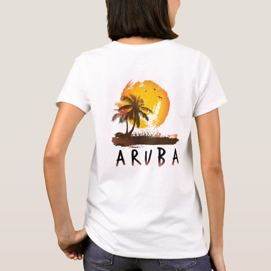 Aruba grunge t-shirt (Achterkant)