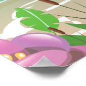 Aruba Hangmat strand reisposter Poster (Hoek)