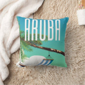 Aruba Hangmatstrand Reisposter Kussen (Deken)