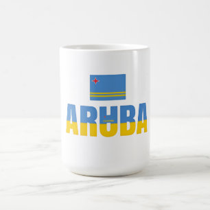 Aruba Heldere Tas Caribisch gebied Kant-en-kl Koffiemok