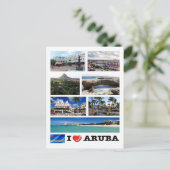 Aruba - I Love - Briefkaart (Staand voorkant)