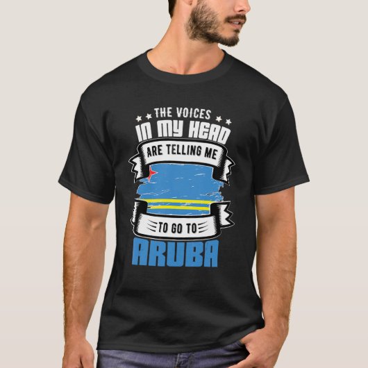 Aruba in mijn hoofd t-shirt (Voorkant)