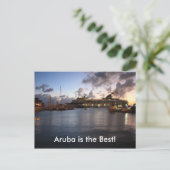 Aruba is het beste! briefkaart (Staand voorkant)