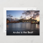 Aruba is het beste! briefkaart (Voorkant / Achterkant)