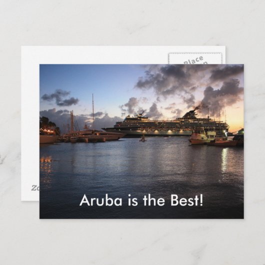 Aruba is het beste! briefkaart (Voorkant / Achterkant)