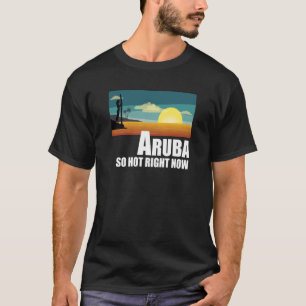 Aruba is nu zo heet, Retro Travel Beach Vacking T-shirt