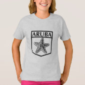 Aruba Island Design - Girls' Basic T-Shirt (Voorkant)