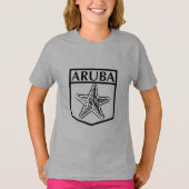 Aruba Island Design - Girls' Basic T-Shirt (Voorkant)