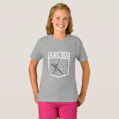 Aruba Island Design - Girls' Basic T-Shirt (Voorkant volledig)