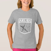 Aruba Island Design - Girls' Basic T-Shirt (Voorkant)