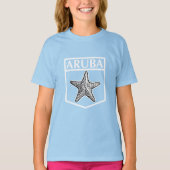 Aruba Island Design - Girls' Basic T-Shirt (Voorkant)
