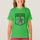 Aruba Island Design - Girls' Basic T-Shirt (Voorkant)