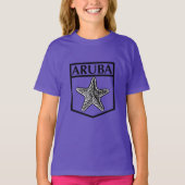 Aruba Island Design - Girls' Basic T-Shirt (Voorkant)