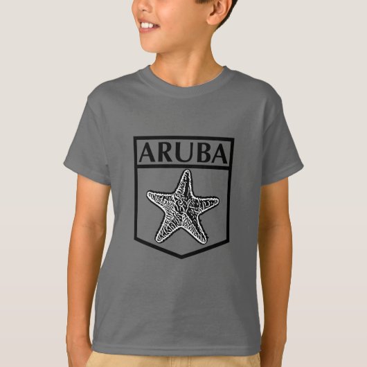 Aruba Island Design - Kinderen Basic T-Shirt (Voorkant)