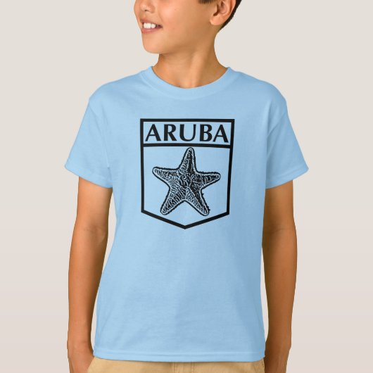Aruba Island Design - Kinderen Basic T-Shirt (Voorkant)