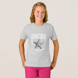 Aruba Island Design - Meisjes Basic T-Shirt