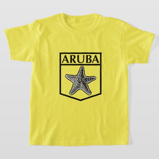 Aruba Island Design - Meisjes Basic T-Shirt (Laagn)