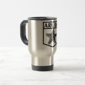 Aruba Island Design - Roestvrij staal 15 oz Travel Reisbeker (Voorkant links)