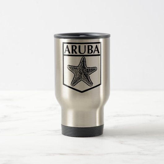Aruba Island Design - Roestvrij staal 15 oz Travel Reisbeker (Center)