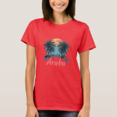 Aruba Island Design (Versie 2) - Dames Basic T- T-shirt (Voorkant)