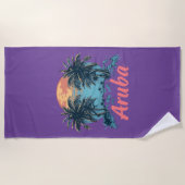 Aruba Island Design (versie 2) - Strandlaken (Voorkant)