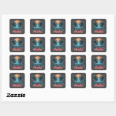 Aruba Island Design (versie 2) - Vierkante Sticker (Vel)